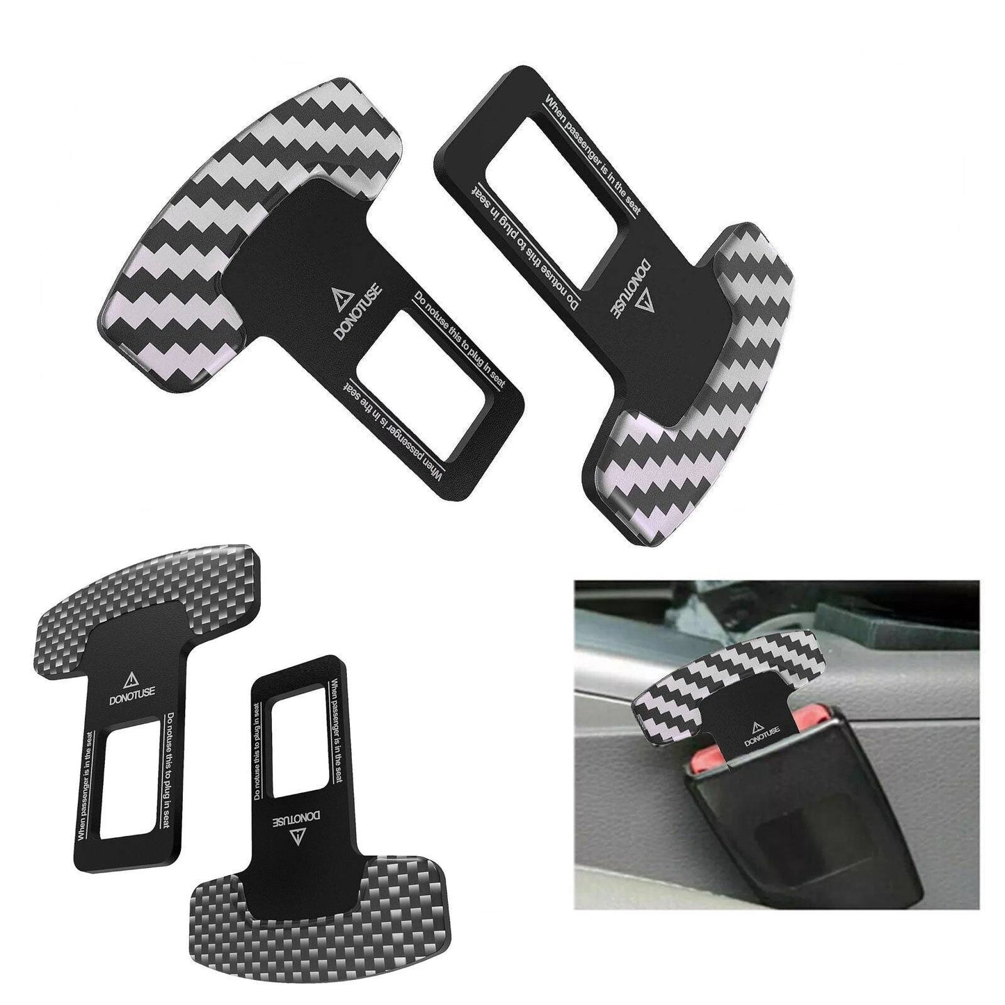 2x Car Seat Belt Clips Car Seat Belt-Universal Car Seat For Most Vehicles