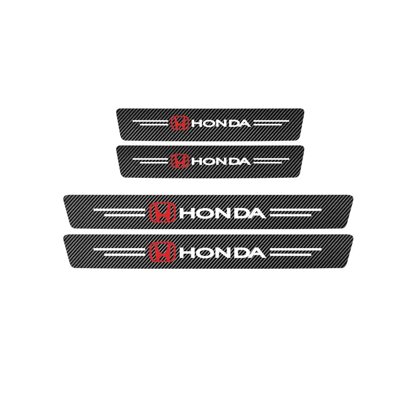Honda Door Sill Protector Stickers – Carbon Fiber Leather