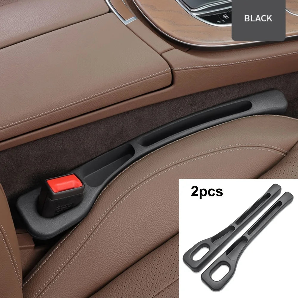 Car Seat Gap Filler with Storage Grooves – PU, 2pc