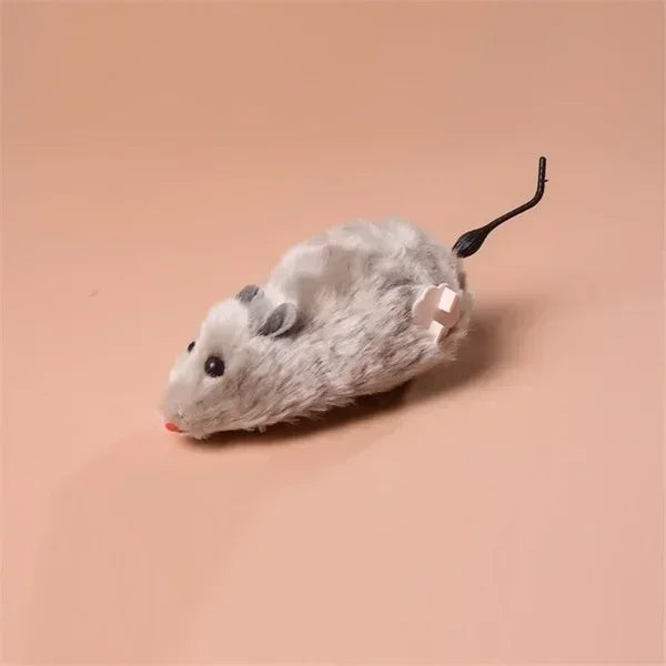 New 1Pc Funny Lifelike Plush Mouse Running Rat Toy for Cats Dogs Tail Mouse Pets Kids Random Color