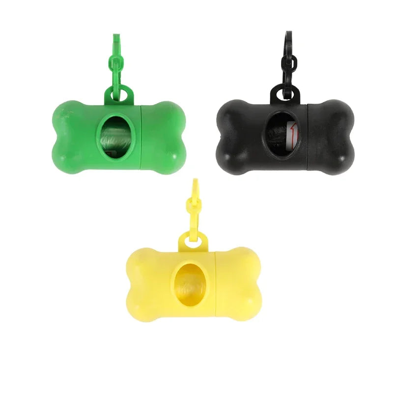 Bone-Shaped Dog Poop Bag Dispenser – Plastic, Universal