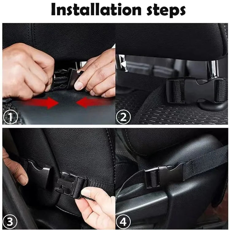 Car Seat Back Organizer with Tablet Holder – Oxford Fabric