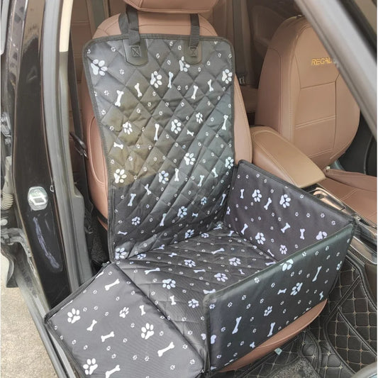 Waterproof Dog Car Seat Cover & Carrier Bag – Folding Hammock, All Breeds
