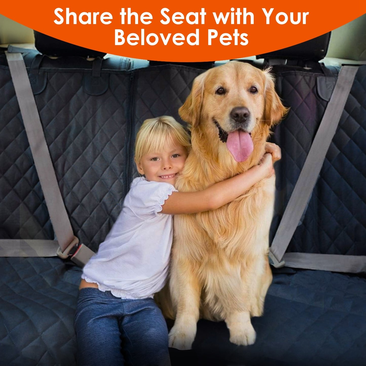 Waterproof God Car Seat Cover with Seat Belt - Fits Cars, Trucks & SUVs