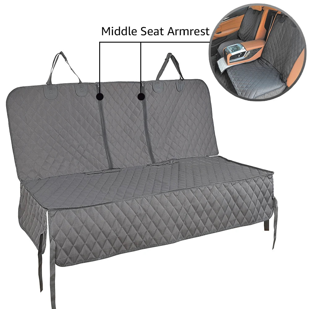Dog Car Seat Cover with Armrest Access – Waterproof, Universal Fit