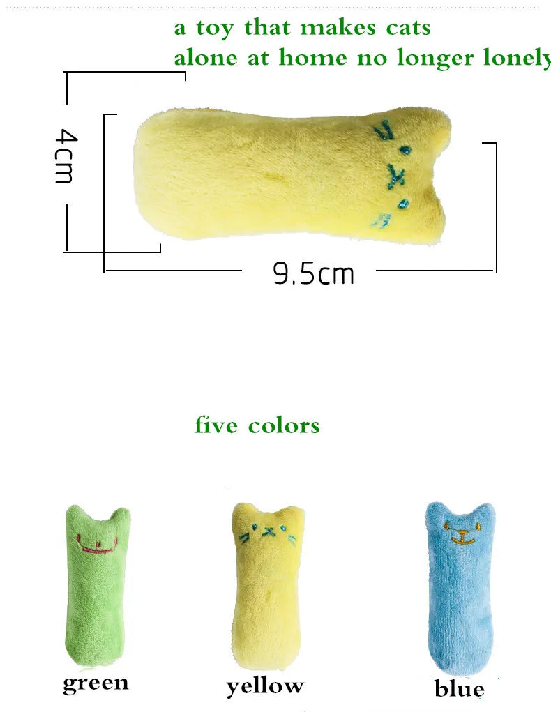 Catnip Plush Chew Toys – Teeth Grinding, Interactive