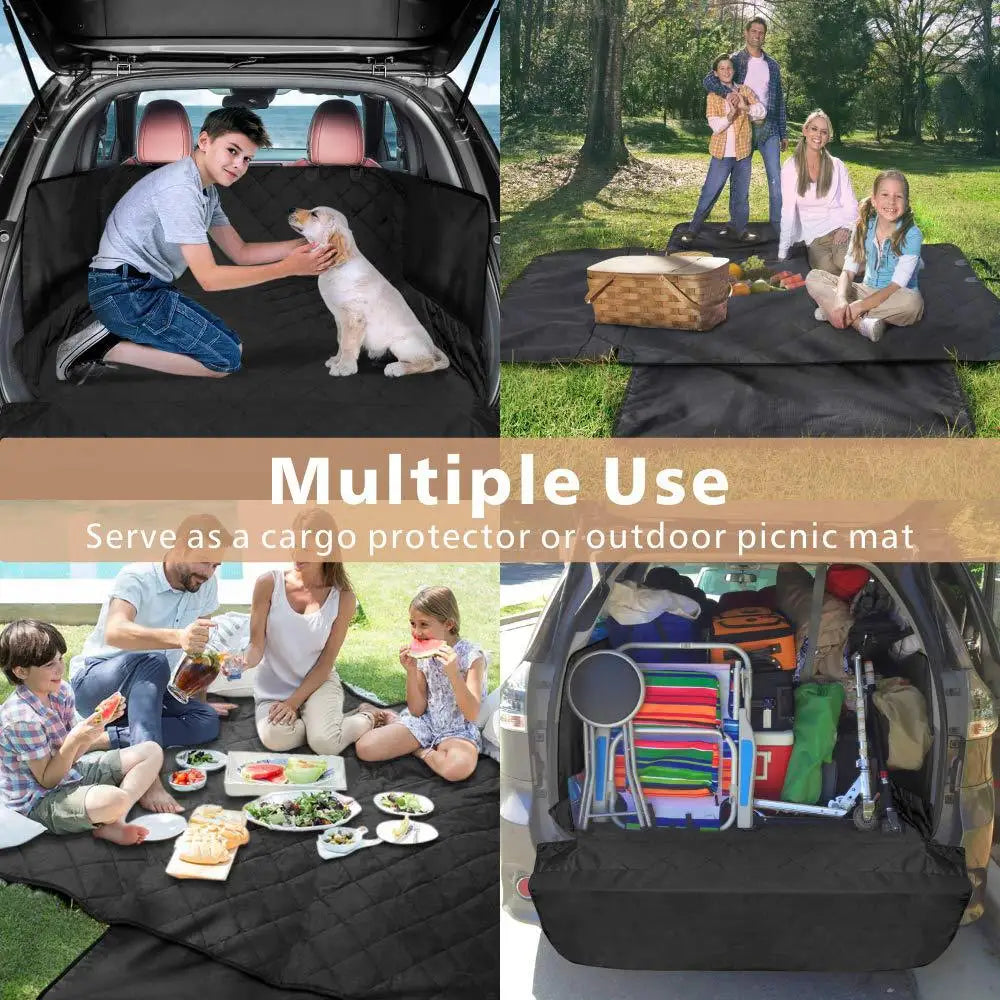 Dog Car Seat Cover & Trunk Hammock – Oxford Cloth, Universal Fit