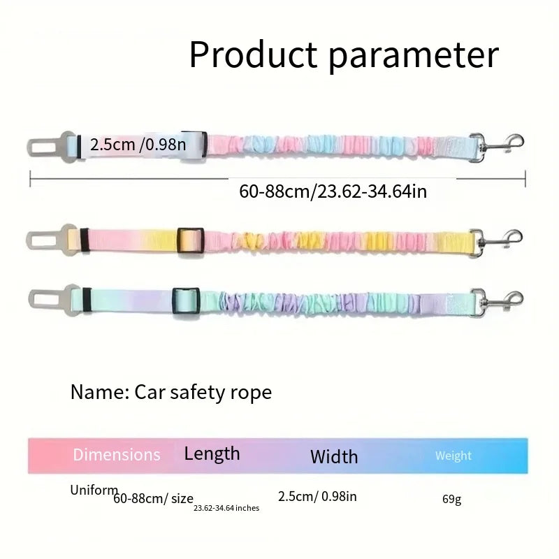 Pet Safety Belt for Dogs, Car Seat Artifact for Small and Medium Puppies, Safety Buckle for Cats, Fighting Teddy Supplies