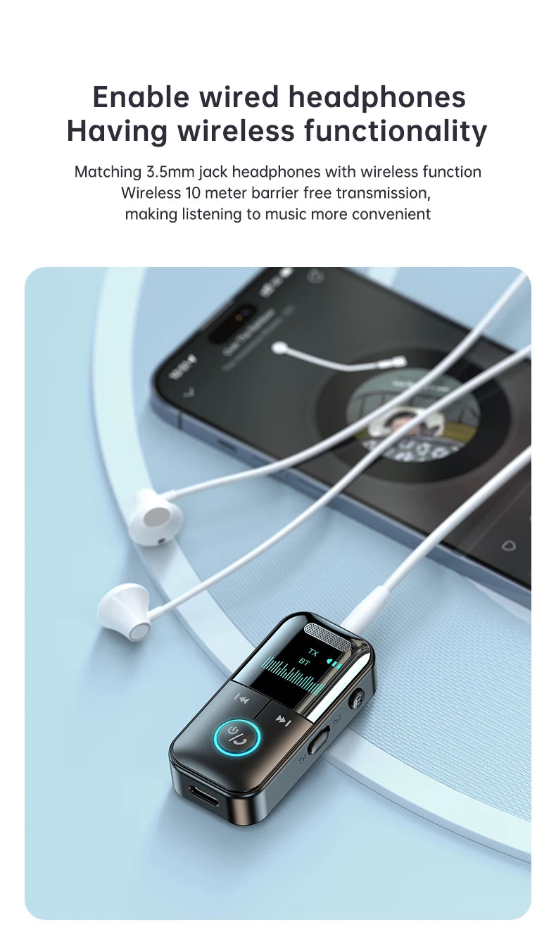 Bluetooth 5.4 Audio Adapter – Transmitter & Receiver