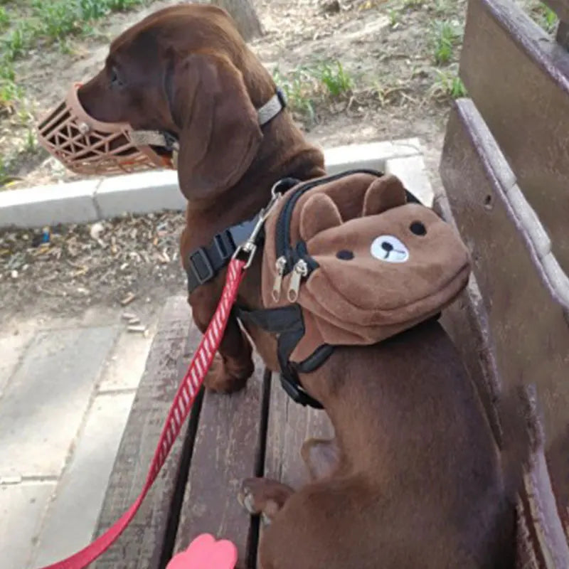 Cute Pet Backpack – Nylon Snack & Treat Bag, 11x14cm