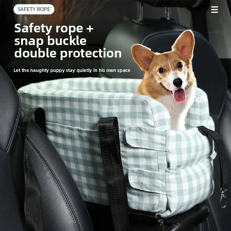 New Car Center Console Pet Bed for Dogs Cats Safe Travel Portable Seat Central Control Safety Seat