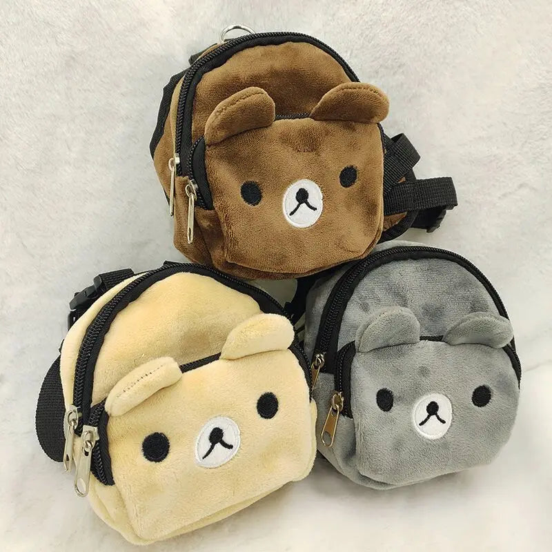 Dog Self-Carry Backpack – Adjustable Harness & Snack Bag for Small Dogs