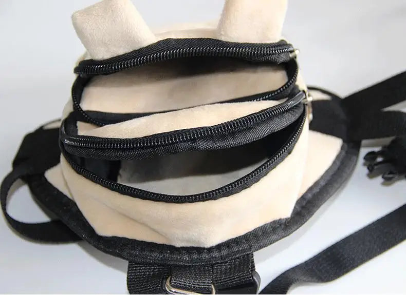 Dog Self-Carry Backpack – Adjustable Harness & Snack Bag for Small Dogs