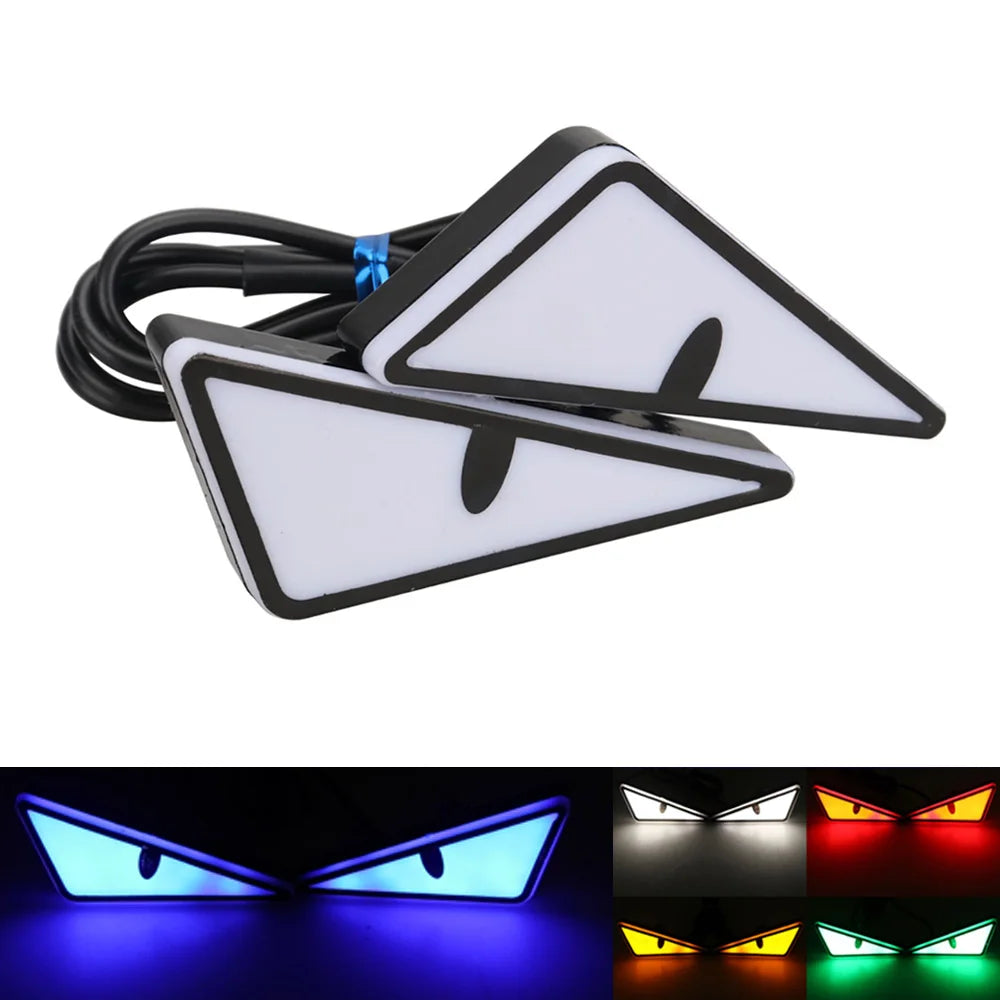 Universal LED Demon Eyes Headlight Decoration – 1 Pair
