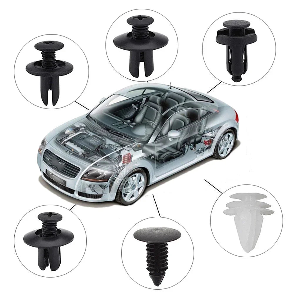 Automotive Fastener Clip Assortment – Body Push Retainer Kit
