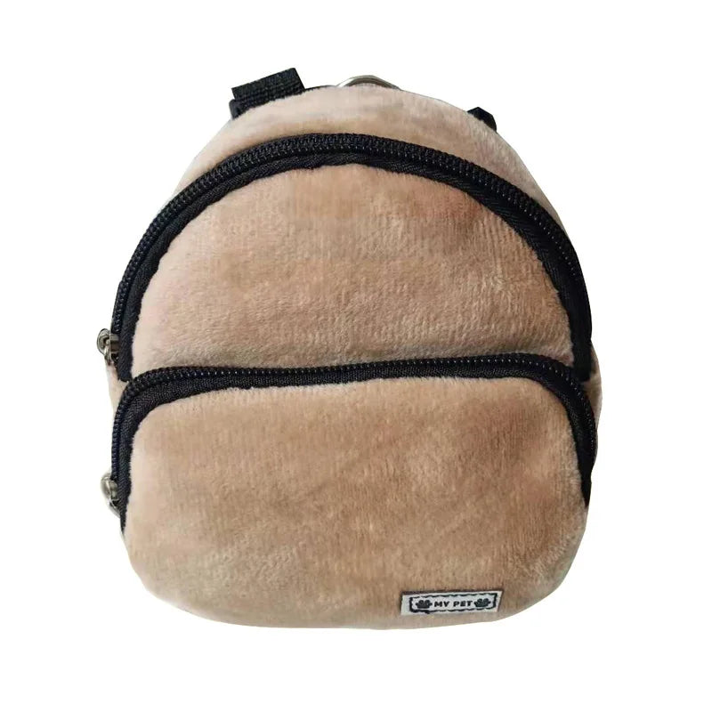 Cute Pet Backpack – Nylon Snack & Treat Bag, 11x14cm