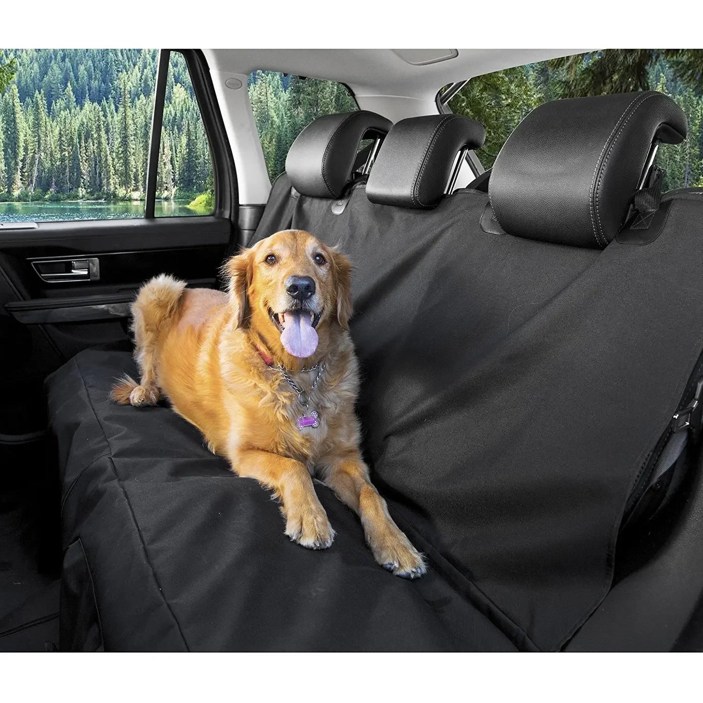 Car Rear Seat Cover Dog Mat Blanket Hammock Pup Travel Pad Protector Durable Fit Pet Protector for Car Truck SUV Waterproof Pads
