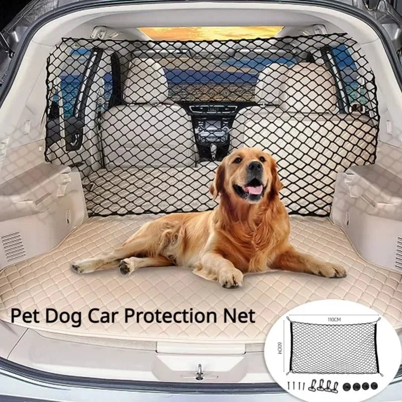 dog insulation mesh Car boot fence durable and sturdy elastic insulation mesh pet safety fence for any vehicle