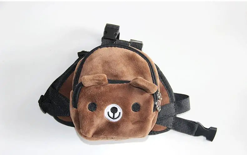 Dog Self-Carry Backpack – Adjustable Harness & Snack Bag for Small Dogs