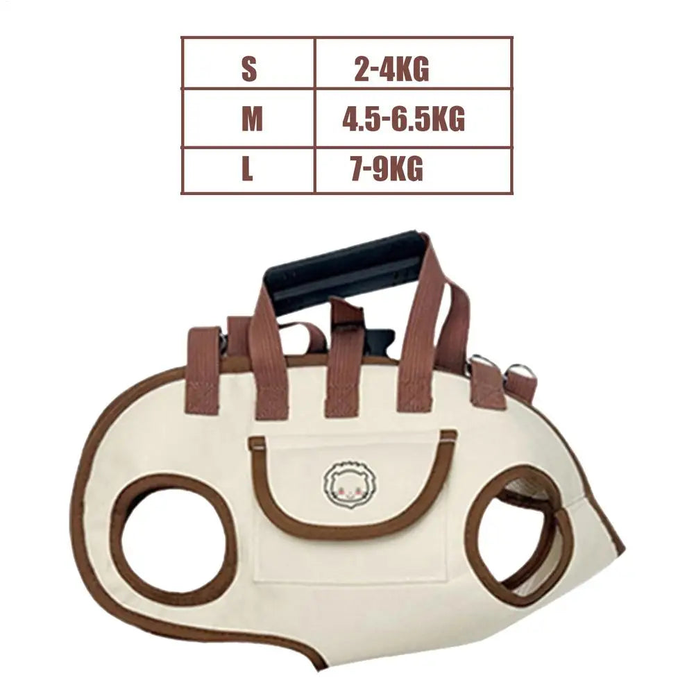 Small Dog Carrier Sling for Puppy Adjustable Breathable Pet Pouch with Pocket Hands-Free Cat Carrier Backpack for Travel Hiking