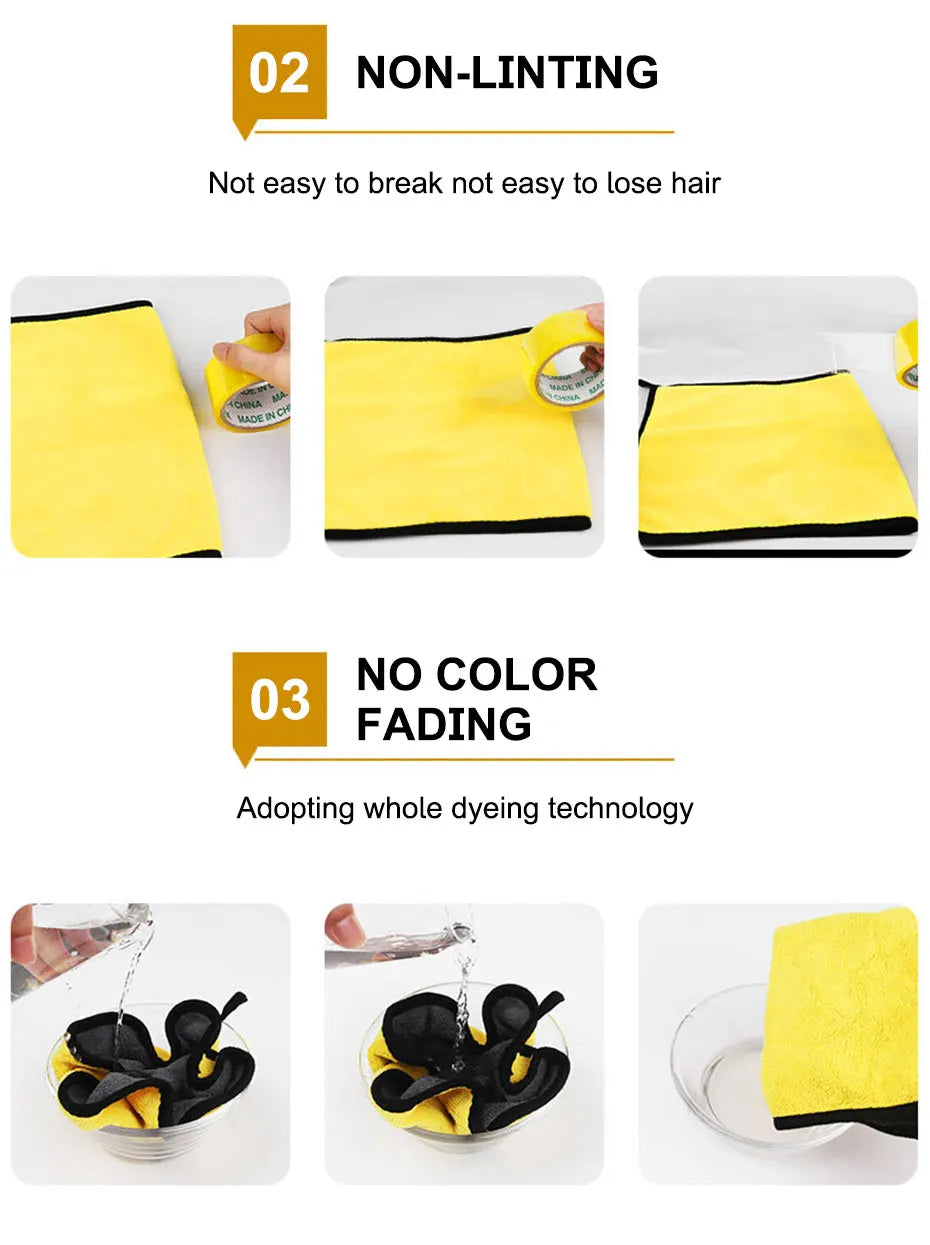 Microfiber Car Wash Towel – Multi-Size