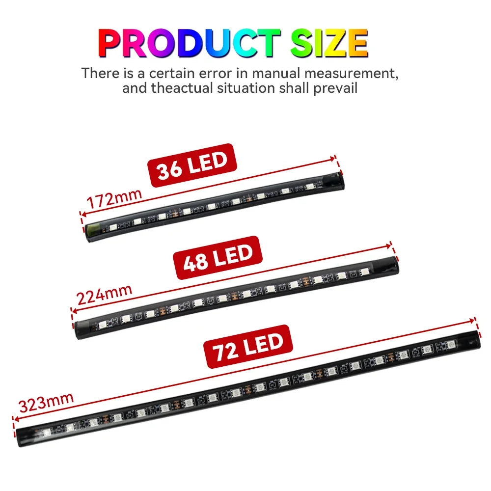 RGB LED Car Interior Ambient Light – Music & App Control