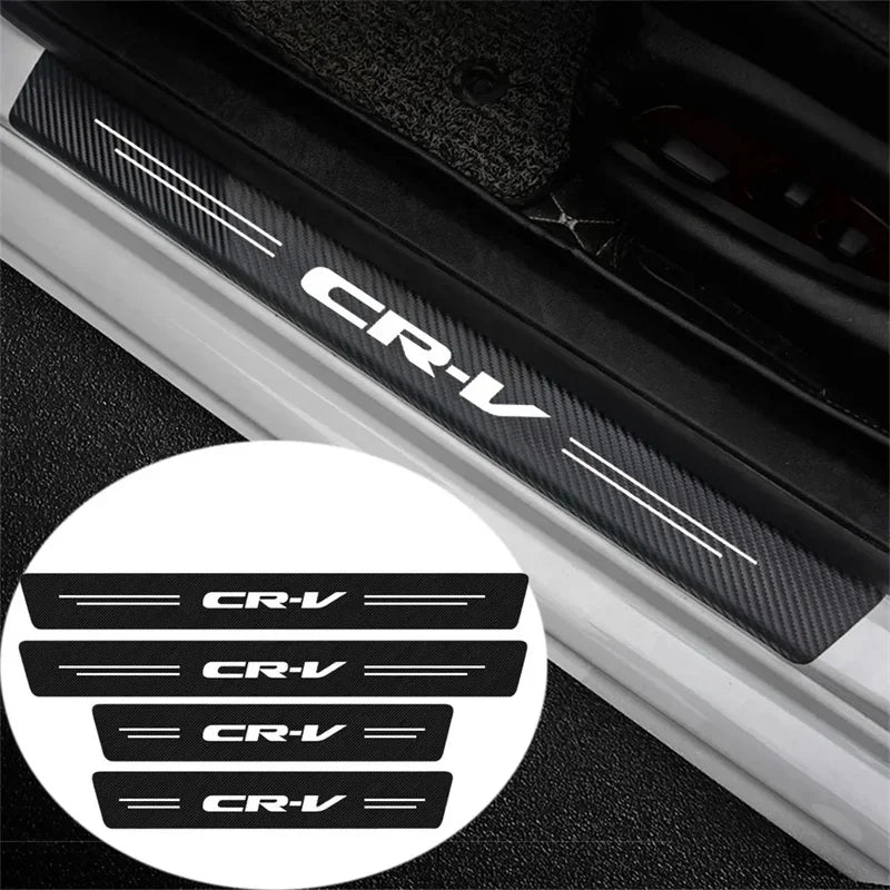Honda CRV Carbon Fiber Door Sill & Trunk Protector Stickers