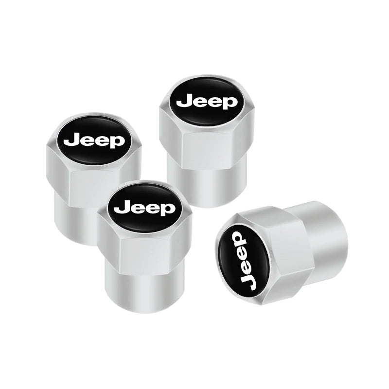 Jeep Aluminum Tire Valve Stem Caps – 4pcs