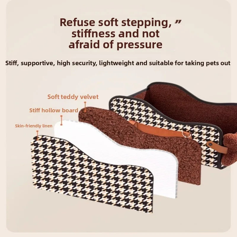 Car Dog Bed Center Console Pet Safety Seat Cushion for Cats Dog Cat Travel Car Accessories Carriers Dog Safety Kennel Armrest