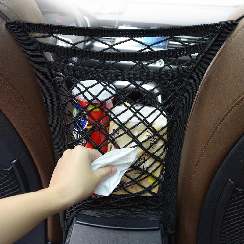 Dog Car Net Barrier – Stretchable Safety Mesh for Cars & SUVs