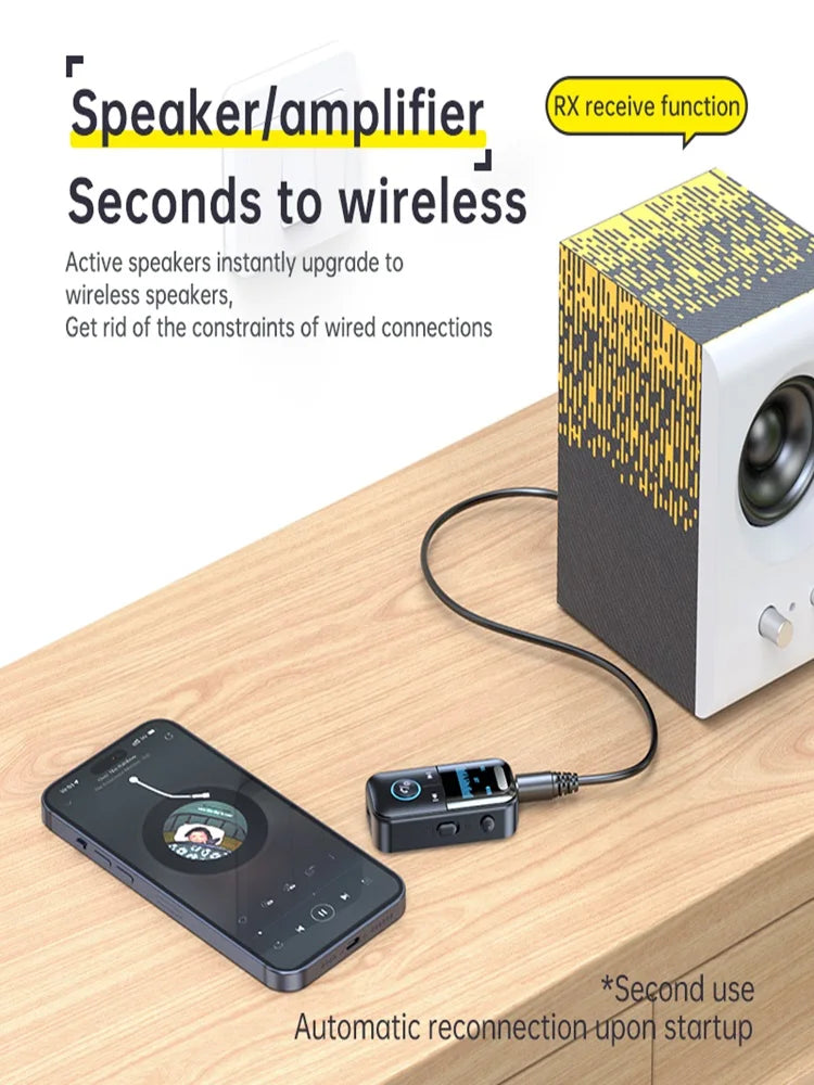 Bluetooth 5.4 Audio Adapter – Transmitter & Receiver