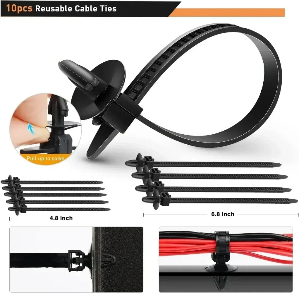 Car Plastic Fastener Clip Kit – 16 Sizes, ABS