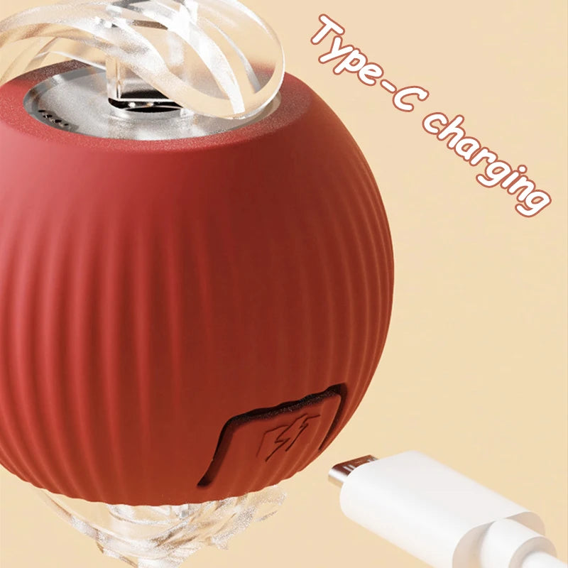 Smart Auto-Rolling Cat Ball Toy – Rechargeable, 1 or 2pcs