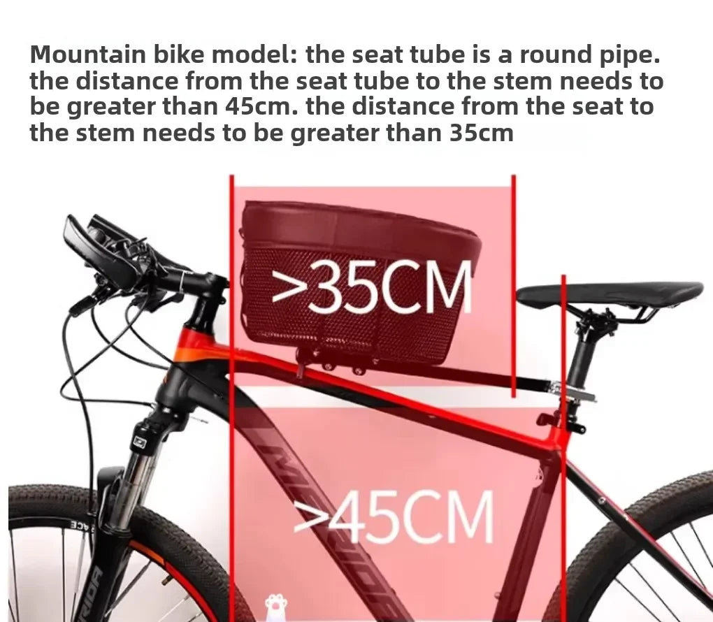 Bicycle Pet Basket Mountain Bike Shopping Basket Road Bike with Dog Cat with Bag Pet Products Dog Carriers & Bags