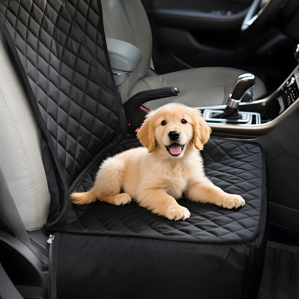 Scratch-Proof Waterproof Pet Car Seat Basket – Non-Slip, All Breeds
