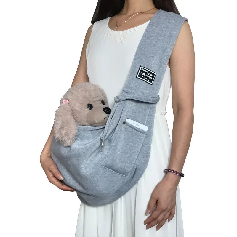 Crossbody Shoulder Sling Pet Carrier Bag – Portable, Up to 7.5kg