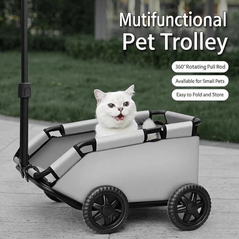 Pet Stroller for Dogs To Go Out Foldable Lightweight Small and Medium-sized Dog Stroller for Walking Dogs