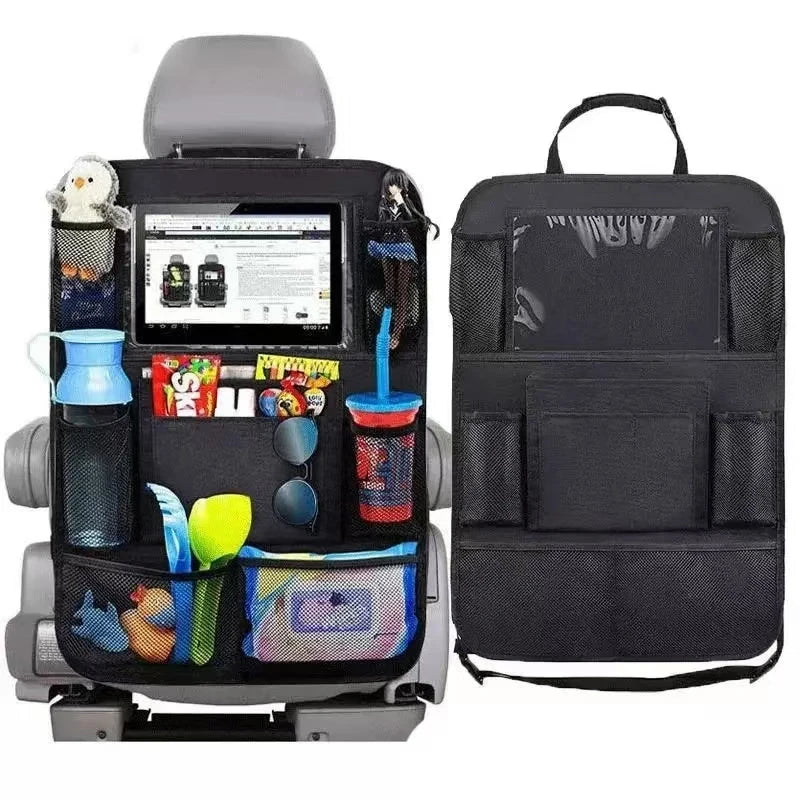 Car Seat Back Organizer with Tablet Holder – Oxford Fabric
