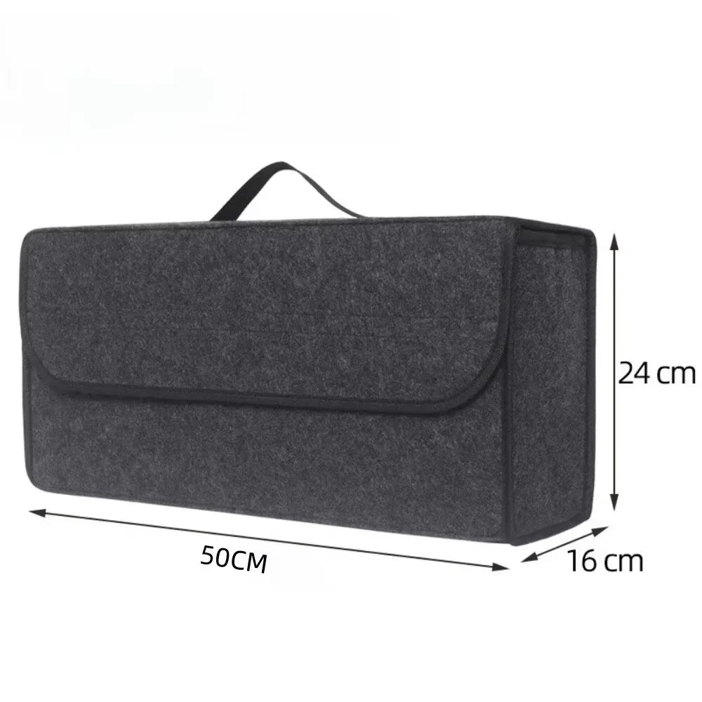 Foldable Car Trunk Organizer – Canvas, Universal Fit