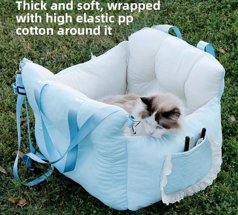 Summer Car Pet Bed Cooling Ice Silk Pad for Dogs Cats Safe Vehicle Seat Mat Travel Comfortable Accessories Dog Car Seat