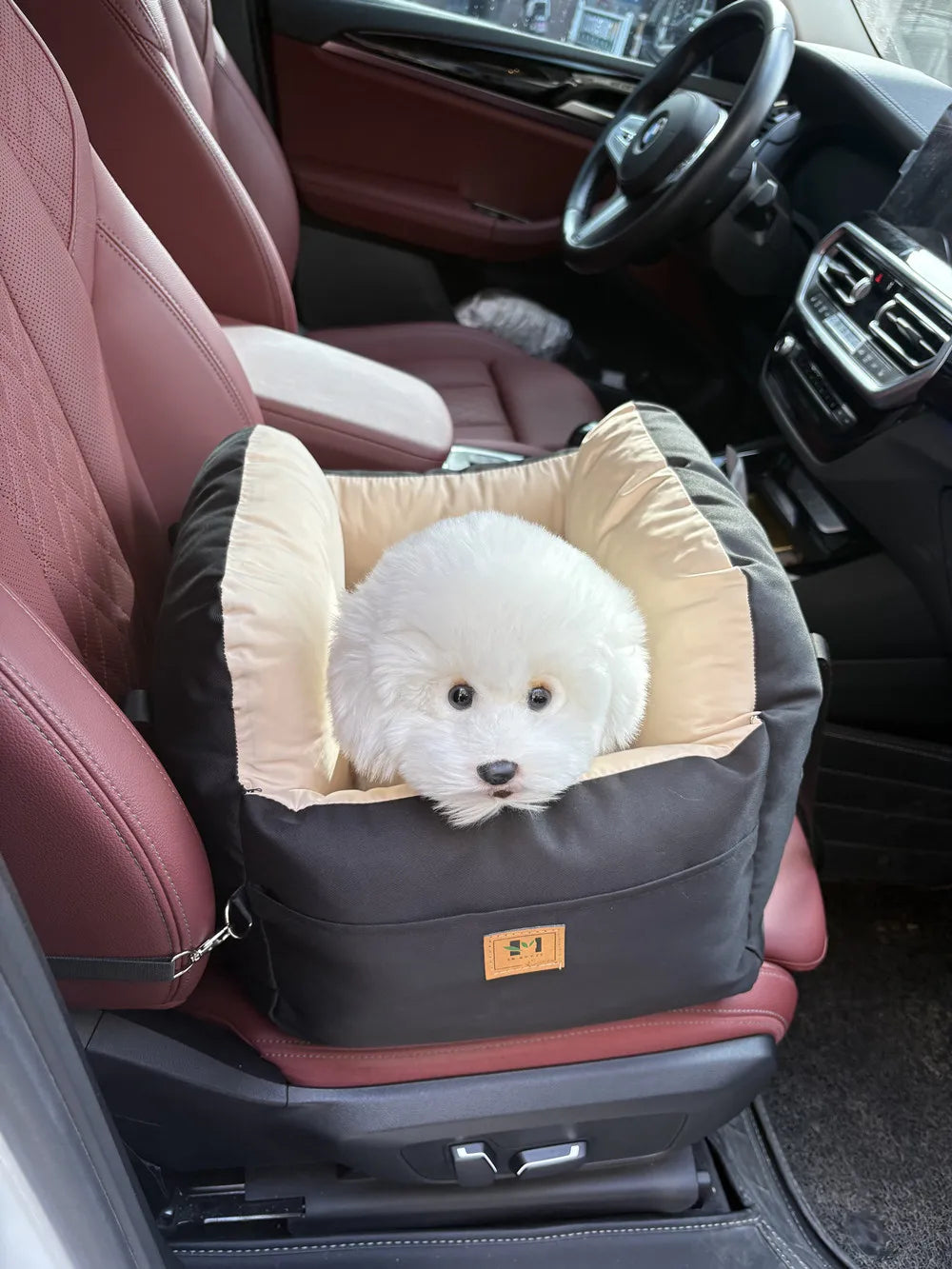 Dog Car Seat with Safety Belt Four Season Universal Pet Ooster Nest Cushion Washable Dogs Cats Sofa Bedding Travel Mattress