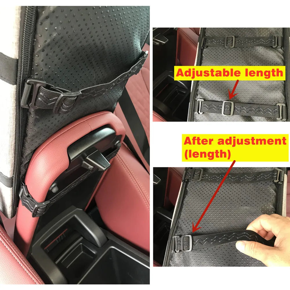 Console Booster Dog Car Seat & Carrier – Small Dogs & Cats, Center Armrest