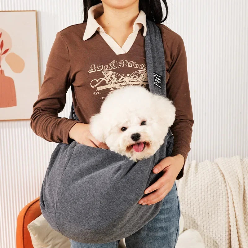 Crossbody Shoulder Sling Pet Carrier Bag – Portable, Up to 7.5kg