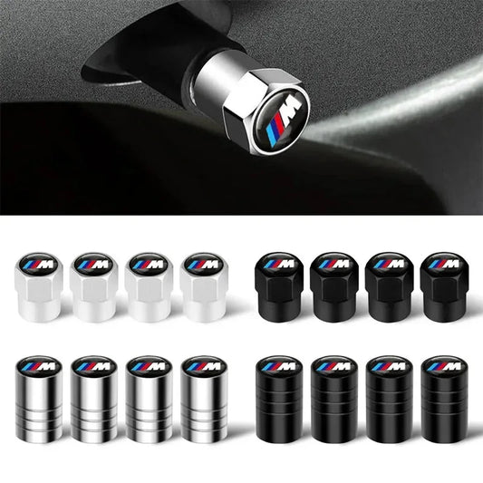 4Pcs Car Wheel Tire Valve Air Stem Cap Badge Decoration For Bmw M E61 F30 X1 E39 E60 E92 X3 F25 G30 X5 E53 E90 E46 X2 X6 E36 E70