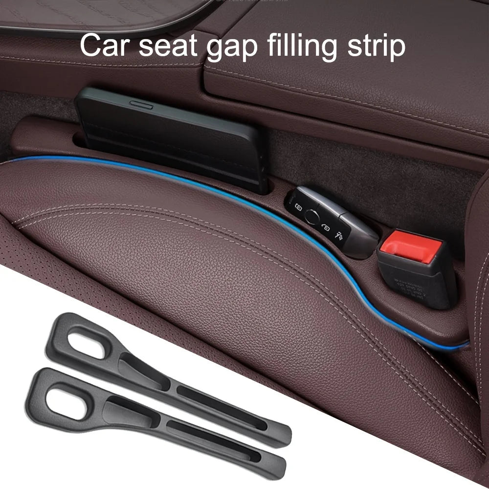 Car Seat Gap Filler with Storage Grooves – PU, 2pc