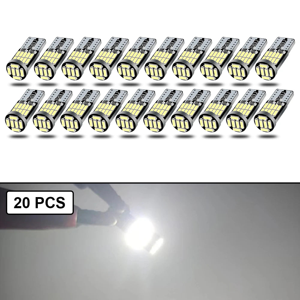 T10 W5W Canbus LED Bulbs – 26SMD, 400LM, 6500K White