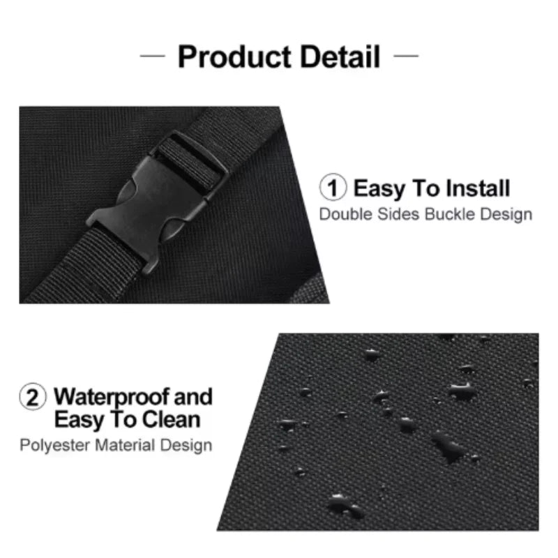 Universal Car Pet Seat Pad Waterproof Dirt Resistant Back Seat Cover Mat Solid Color Rear Seats Cushion for Cats Dogs