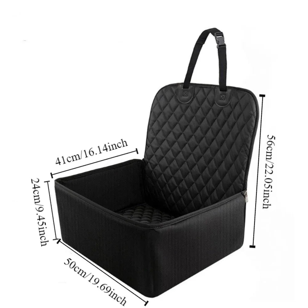 Scratch-Proof Waterproof Pet Car Seat Basket – Non-Slip, All Breeds