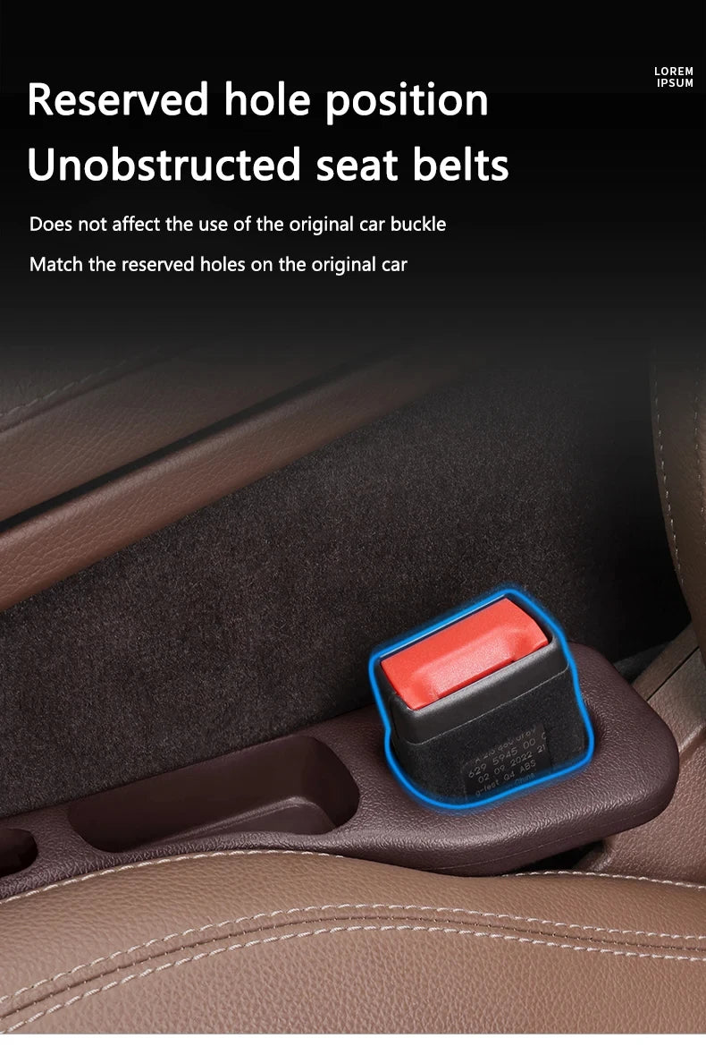 EVA Car Seat Gap Filler with Storage Grooves – 2pcs