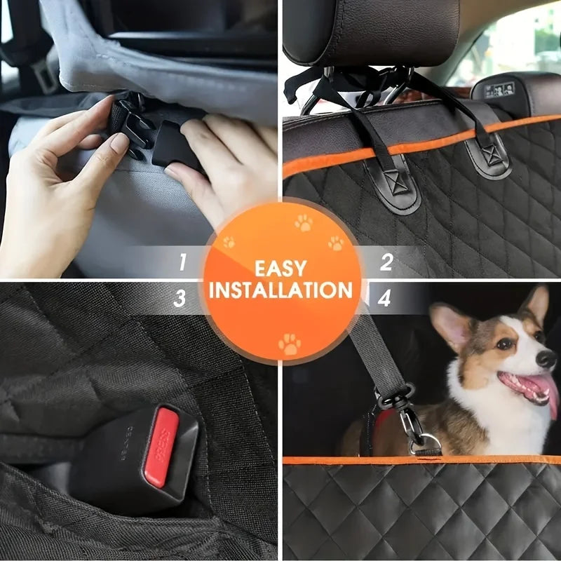 Waterproof Scratch-Resistant Dog Car Hammock Cover – Universal Fit